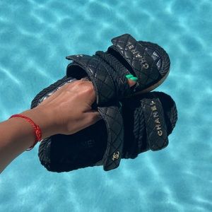 Chanel rope slide sandals💕